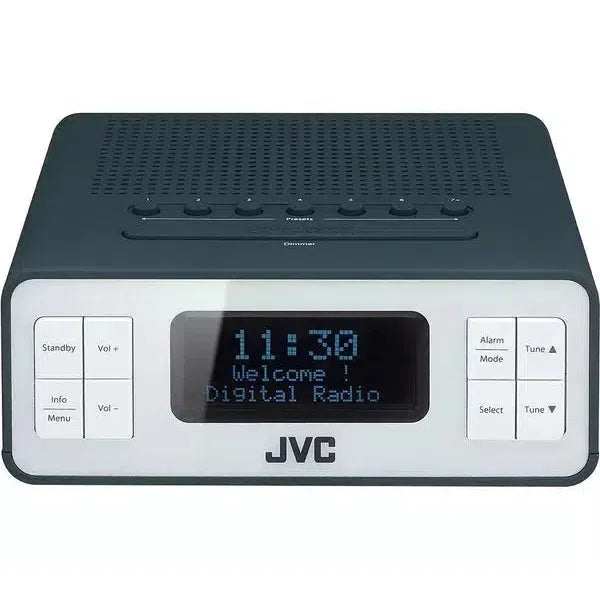 JVC RA-D32H DAB+/FM Bedside Digital Alarm Clock Radio