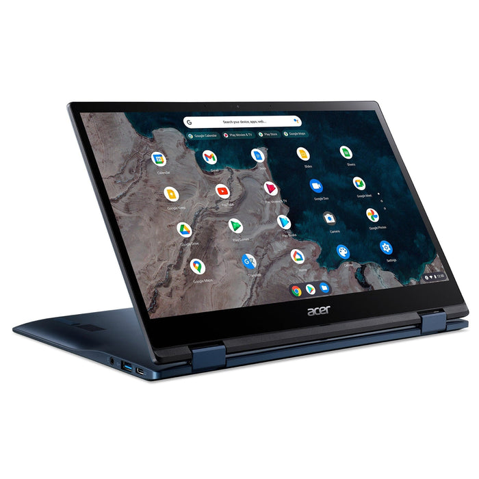 Acer 13.3" Spin 513 2 in 1 Chromebook, Touchscreen, Snapdragon 7c g2, 8GB, 64GB - Blue, NX.AS7EK.001, 4710886963080 -Techedge