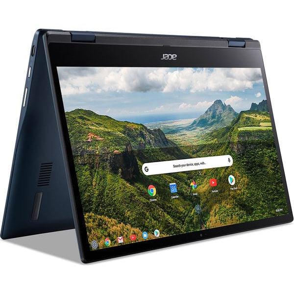 Acer 13.3" Spin 513 2 in 1 Chromebook, Touchscreen, Snapdragon 7c g2, 8GB, 64GB - Blue, NX.AS7EK.001, 4710886963080 -Techedge