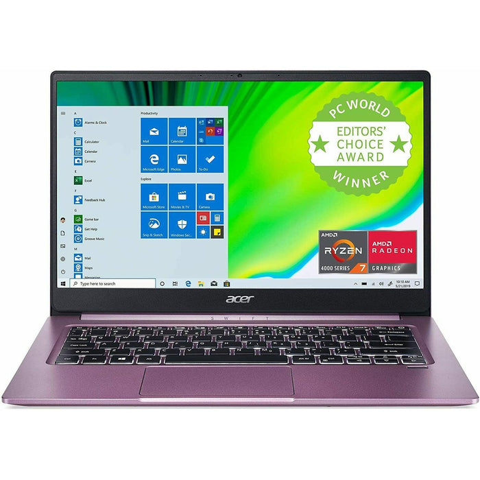 Acer Swift 3 Ryzen 5 4500U 8GB 1TB SSD 14 Inch Windows 10 Laptop, NX.HULEK.004/Purple, 4710886032175 -Techedge