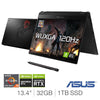 Asus ROG Flow X13 Ryzen 9 32GB 1TB SSD GTX 1650 13.4" Gaming Laptop + RTX 3080 Dock, GV301QH-K6294T, 4711081054283 -Techedge