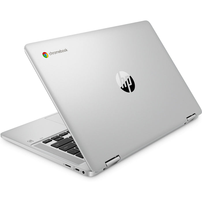 HP Chromebook x360 14" 2 in 1. Intel Pentium Silver, 64 GB eMMC, Silver 14b-cb0500na, 4J6G0EA#ABU, 196068793845 -Techedge