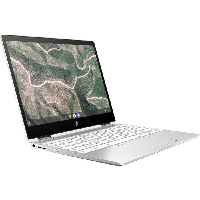 HP 12b Chromebook x360 12" 2 in 1 - Intel Celeron, 64GB eMMC, Silver/White 12b-ca0500na, 8RR92EA#ABU, 194441915549 -Techedge