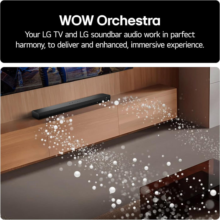 LG LGUS20A Bluetooth All-in-One Soundbar, Black