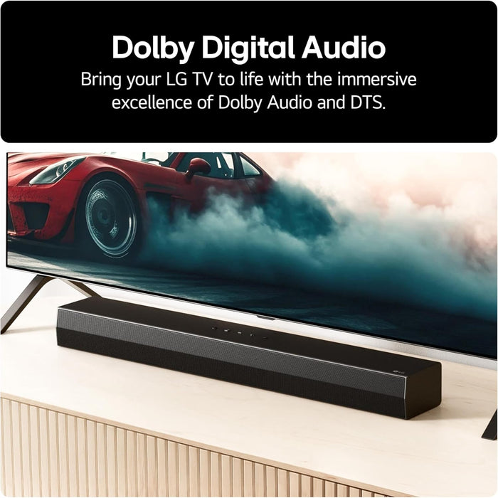 LG LGUS20A Bluetooth All-in-One Soundbar, Black