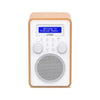 Logik L60DAB25 Portable DAB+/FM Radio - White & Woodgrain