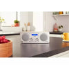Logik Portable LCD Display DAB+ FM Bluetooth Aux-In Radio Silver/Wood L75DAB20