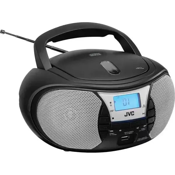 JVC RC-D222B FM & CD Boombox with Aux and USB