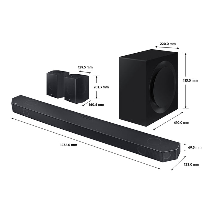 Samsung Q-Symphony HW-Q990D (2024) Alexa Built-in Soundbar with Subwoofer - New