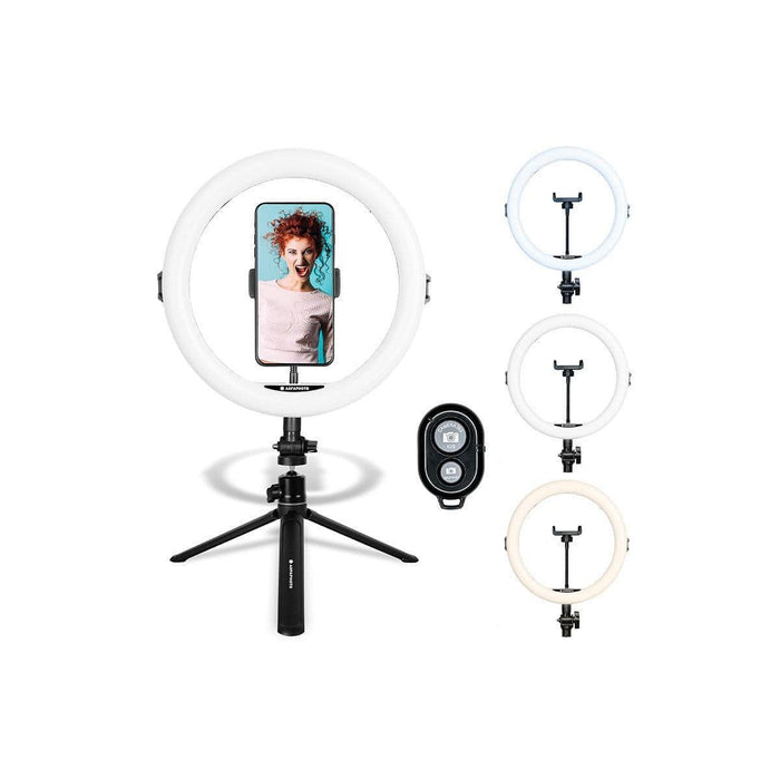 Agfaphoto 11" Bluetooth LED Desktop Ring Light for Smartphones