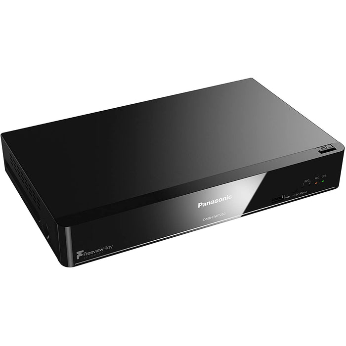 Panasonic DMR-HWT250EB Smart Wi-Fi 1TB Recorder with Twin Freeview+ HD Tuner, DMR-HWT250/CR, 5025232828562 -Techedge