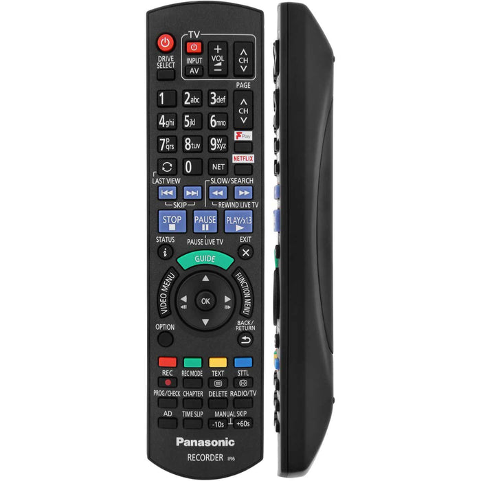 Panasonic DMR-PWT550EB Smart 3D 4K Upscaling Bluray & DVD Player with HDD Recorder & Freeview Play, DMR-PWT550/A, 5025232828548 -Techedge
