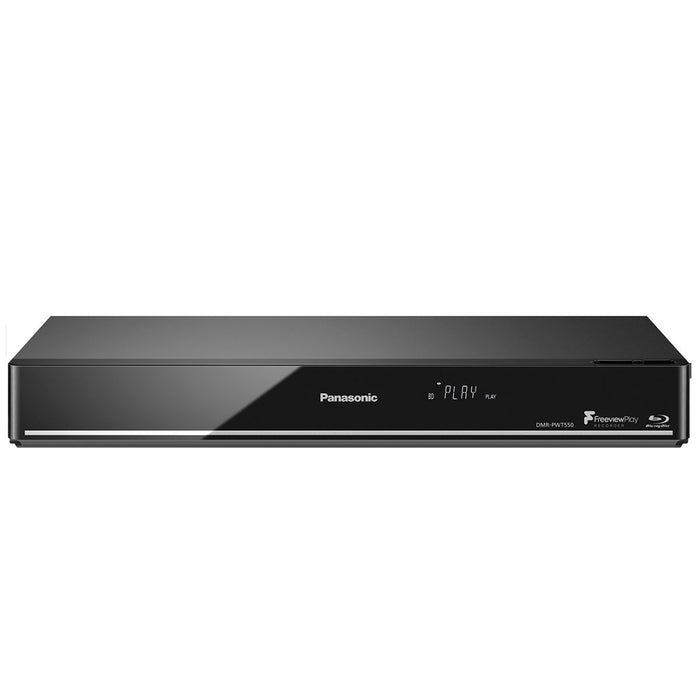 Panasonic DMR-PWT550EB Smart 3D 4K Upscaling Bluray & DVD Player with HDD Recorder & Freeview Play, DMR-PWT550/A, 5025232828548 -Techedge