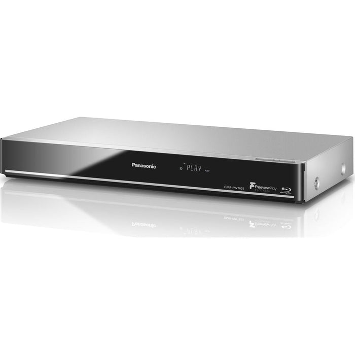 Panasonic DMR-PWT655EB Smart 3D Blu-ray & DVD Player Freeview Play Recorder - 1TB, DMR-PWT655EB, 5025232828531 -Techedge