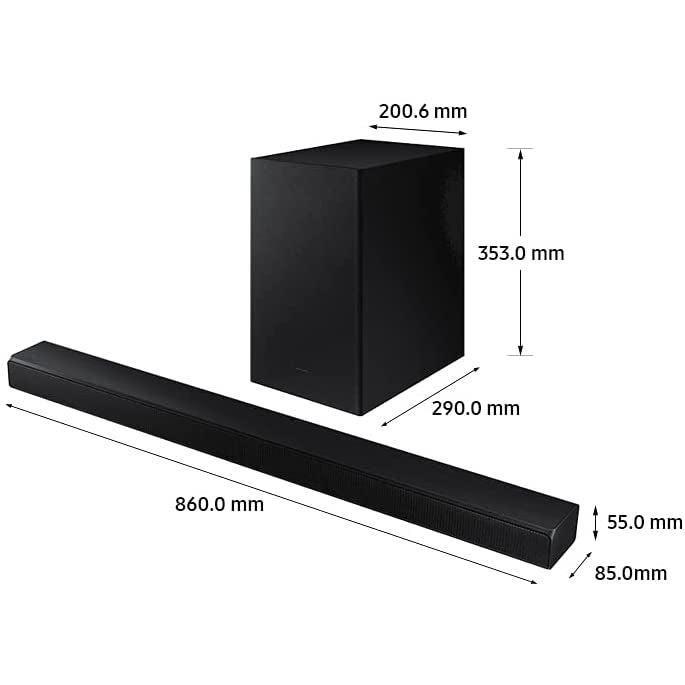 Samsung HW-A550 2.1Ch Bluetooth Sound Bar with Wireless Subwoofer, HW-A550, 8806092086937 -Techedge