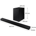 Samsung HW-A550 2.1Ch Bluetooth Sound Bar with Wireless Subwoofer, HW-A550, 8806092086937 -Techedge