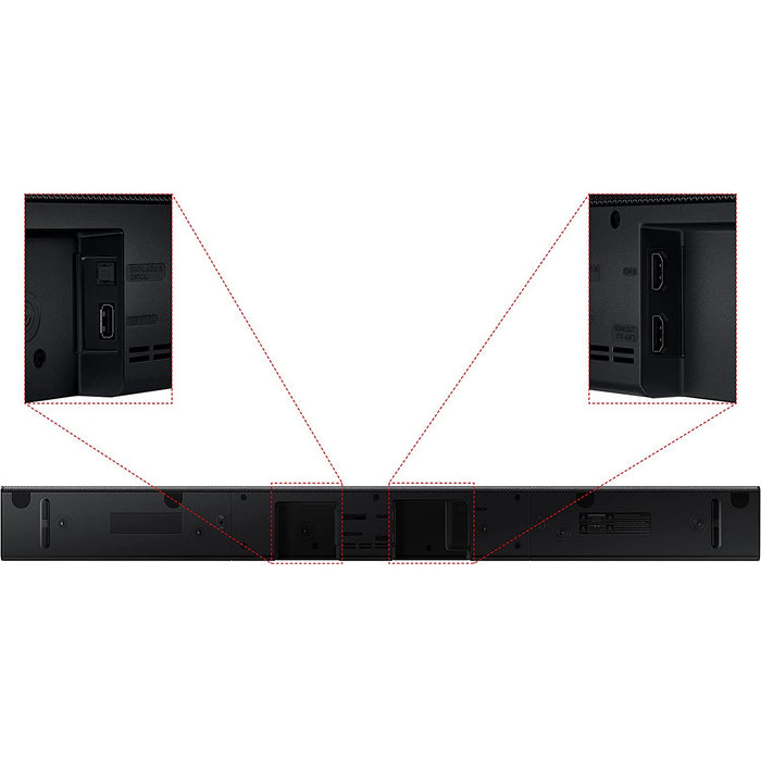 Samsung HW-A550 2.1Ch Bluetooth Sound Bar with Wireless Subwoofer, HW-A550, 8806092086937 -Techedge