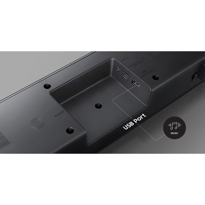Samsung HW-T400 Bluetooth All-in-One Compact TV Soundbar, HW-T400/OB, 8806090433900 -Techedge